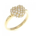 750YG ハート ダイヤモンド リング 0.60CT