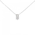 K18WG ダイヤモンド ネックレス 0.10CT