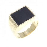 K18YG オニキス リング