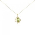 K18YG ペリドット ネックレス