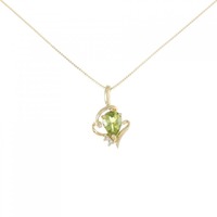 K18YG ペリドット ネックレス