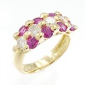 K18YG ルビー リング 0.96CT