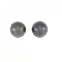 PT 黒蝶パール ピアス 10.9mm