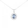 PT サファイヤ ネックレス 2.06CT