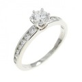 ティファニー ソリティア チャネルセッティング リング 0.35CT