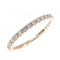 K18PG フルエタニティ ダイヤモンド リング 0.34CT