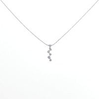 K18WG ダイヤモンド ネックレス 0.30CT