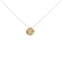 K18YG ローズ ダイヤモンド ネックレス 0.03CT