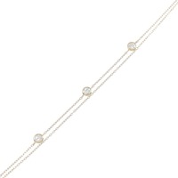 K18PG ダイヤモンド ブレスレット 0.29CT