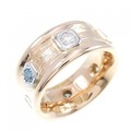 K18PG/PT ダイヤモンド リング 0.57CT