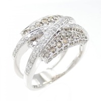 K18WG ダイヤモンド リング 0.57CT