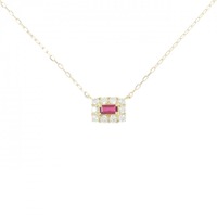 K18YG ルビー ネックレス 0.12CT