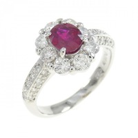 PT ルビー リング 0.82CT