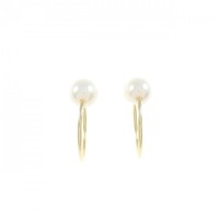 K18YG アコヤパール イヤリング 5.5mm