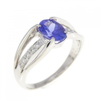 PT タンザナイト リング 0.897CT