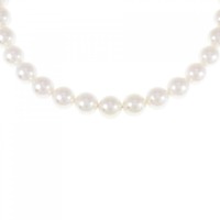 【新品】シルバークラスプ 花珠 アコヤパール ネックレス 7-7.5mm