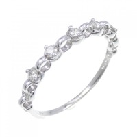 K18WG ダイヤモンド リング 0.10CT