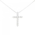 PT クロス ダイヤモンド ネックレス 1.50CT
