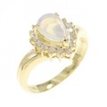 K18YG オパール リング 0.33CT