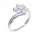PT フラワー ダイヤモンド リング 0.54CT