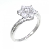 PT フラワー ダイヤモンド リング 0.54CT