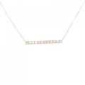 【リメイク】K18YG ダイヤモンド ネックレス 0.30CT