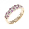 K18PG サファイヤ リング 0.23CT 拡散処理未検査