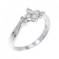 PT フラワー ダイヤモンド リング 0.30CT
