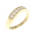 K18YG ダイヤモンド リング 0.12CT