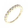 K18YG ハーフエタニティ ダイヤモンド リング 0.50CT