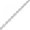 K18WG ダイヤモンド ブレスレット 1.01CT