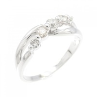 K18WG ダイヤモンド リング 0.30CT