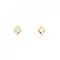 K18YG ダイヤモンド ピアス 0.16CT
