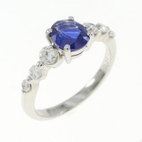 PT サファイヤ リング 0.82CT