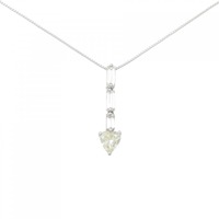 PT ハート ダイヤモンド ネックレス 0.48CT