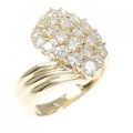 K18YG パヴェ ダイヤモンド リング 1.00CT
