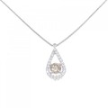 K18WG ダイヤモンド ネックレス 0.37CT