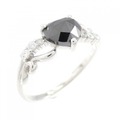 K18WG ハート ダイヤモンド リング 1.05CT
