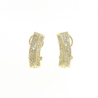 K18YG ダイヤモンド ピアス 1.00CT