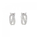 K18WG ダイヤモンド ピアス 1.00CT