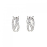 K18WG ダイヤモンド ピアス 1.00CT
