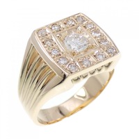 K18YG ダイヤモンド リング 0.25CT