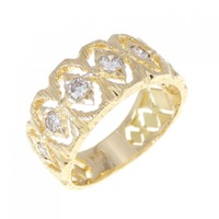 K18YG ダイヤモンド リング 0.36CT