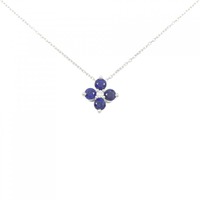 PT フラワー サファイヤ ネックレス 0.40CT