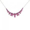 K18PG ルビー ネックレス 4.30CT