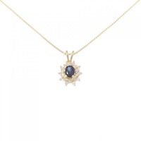 K18YG サファイヤ ネックレス 0.18CT