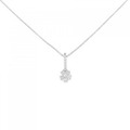 K18WG ダイヤモンド ネックレス 0.16CT