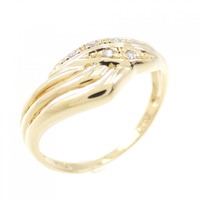 K18YG ダイヤモンド リング 0.03CT