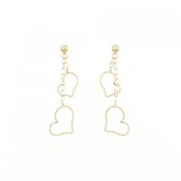 【新品】K18YG ハート ピアス