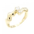 K18YG ダイヤモンド リング 0.13CT